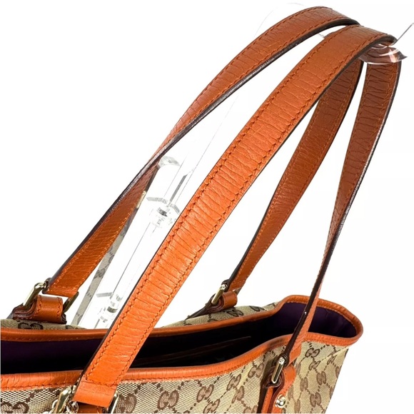 Gucci Purse Cherry Line Canvas Shoulder Tote Bag - Picture 6 of 14